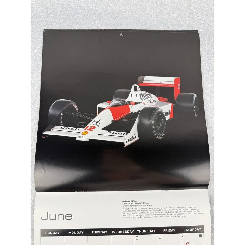 2016 the art of the formula 1 race car calendar